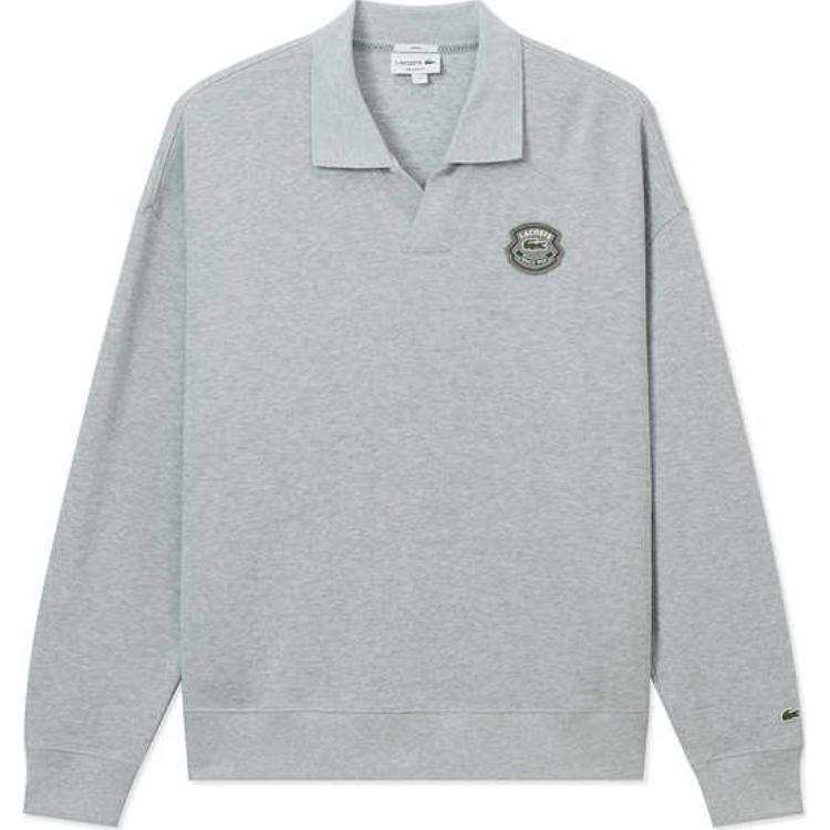 LACOSTE LACOSTE Sweatshirt Unisex Silver Gray