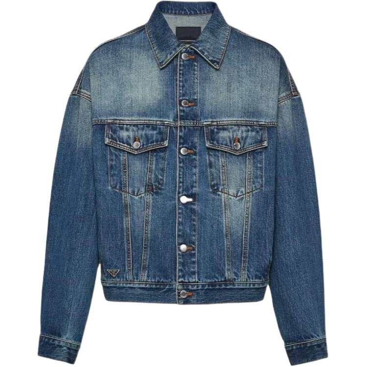 PRADA PRADA Trucker Button-Up Denim Jacket