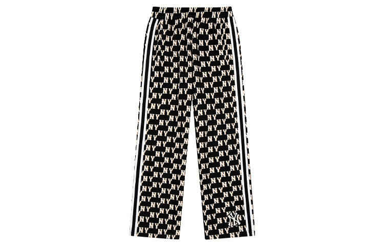 MLB MLB Casual Pants Unisex Black Moderate Wide Leg Pants