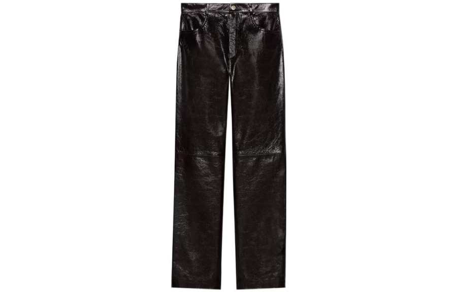 GUCCI Casual Pants Men's Black Moderate Straight Fit Pants