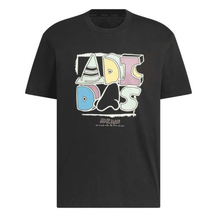Adidas Adidas T Shirts Unisex Black Crew Neck Moderate