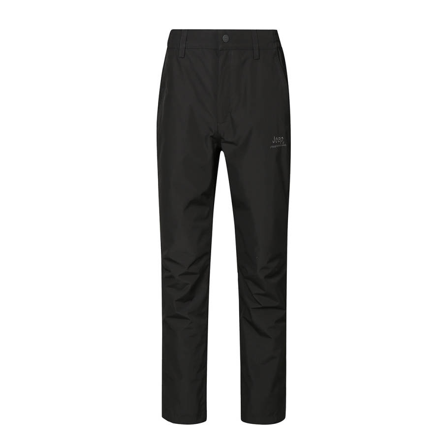 Jeep Thickened And Fleece Lined Waterproof And Windproof Mountaineering Soft Shell Windbreaker Pants Men's