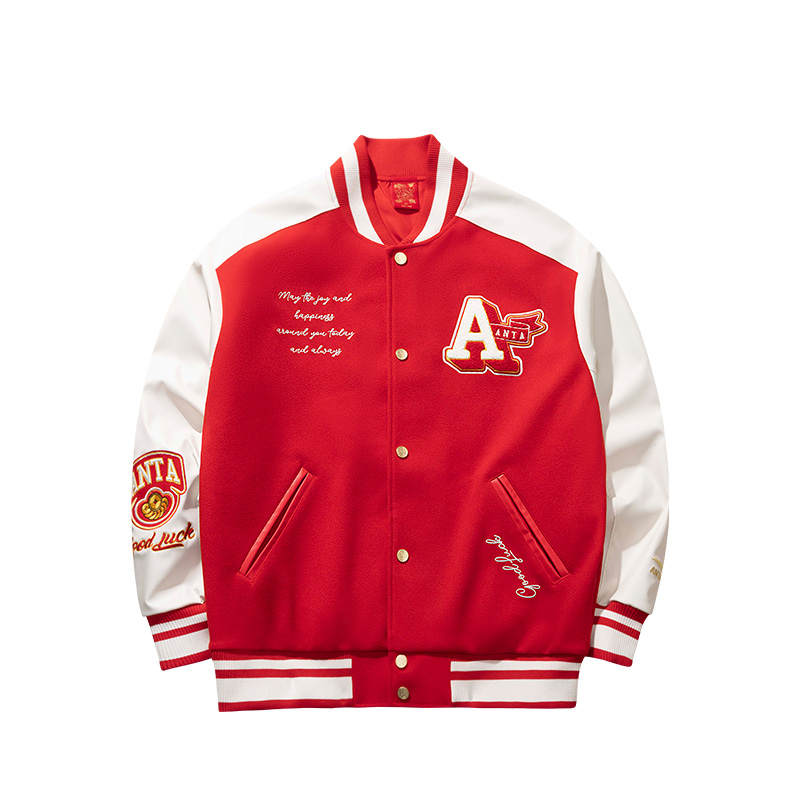 ANTA Anta Baseball Jacket Men's Rich Red