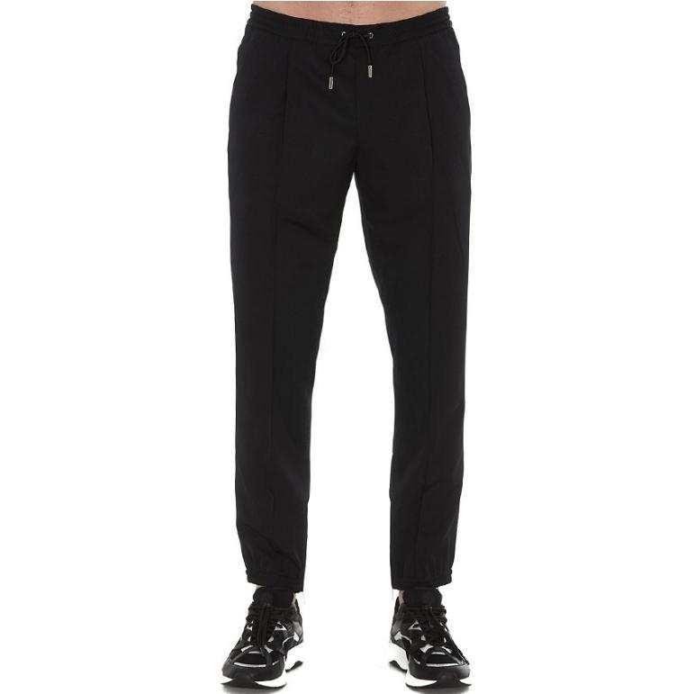 DIOR DIOR Casual Pants Men's Black Moderate Cuffed Pants