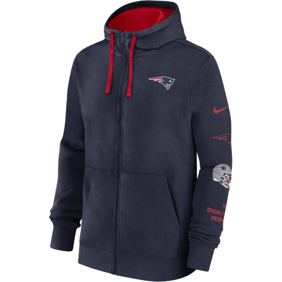 Nike Nike New England Patriots Club Men's Nike Nfl Full Zip Hoodie
