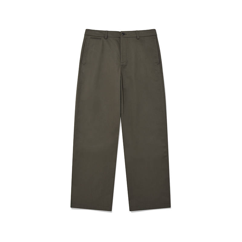 COVERNAT Casual Pants Unisex Khaki Moderate Straight Fit Pants