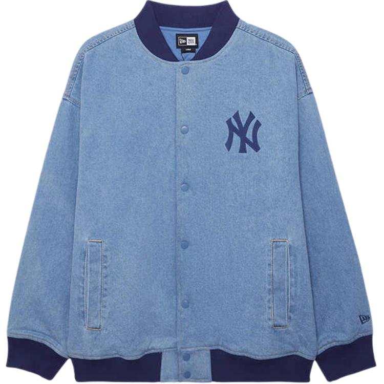 New Era FW24 Puffer Jacket Unisex Denim Blue