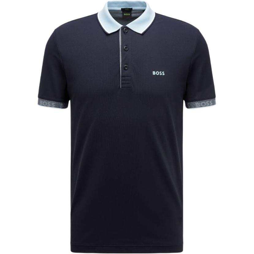 Hugo Boss embroidered-logo detail polo shirt