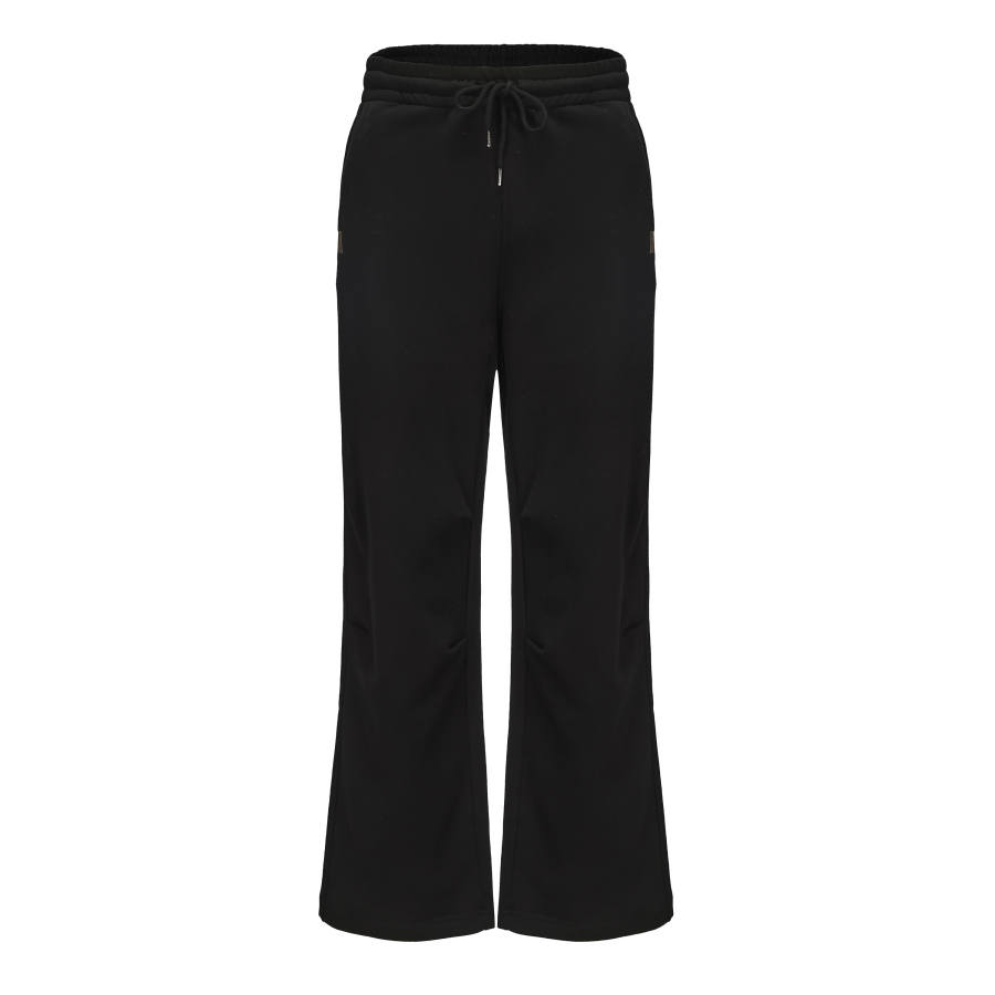 NSTNEW START Pleated Fleece Minimalist Style Loose Fit Fleece Lined Knitted Sweatpants Unisex