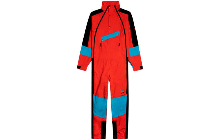 THE NORTH FACE Jumpsuits Men's Red Stand Collar