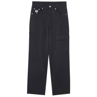 MIND ERROR Cargo Pants Unisex Black