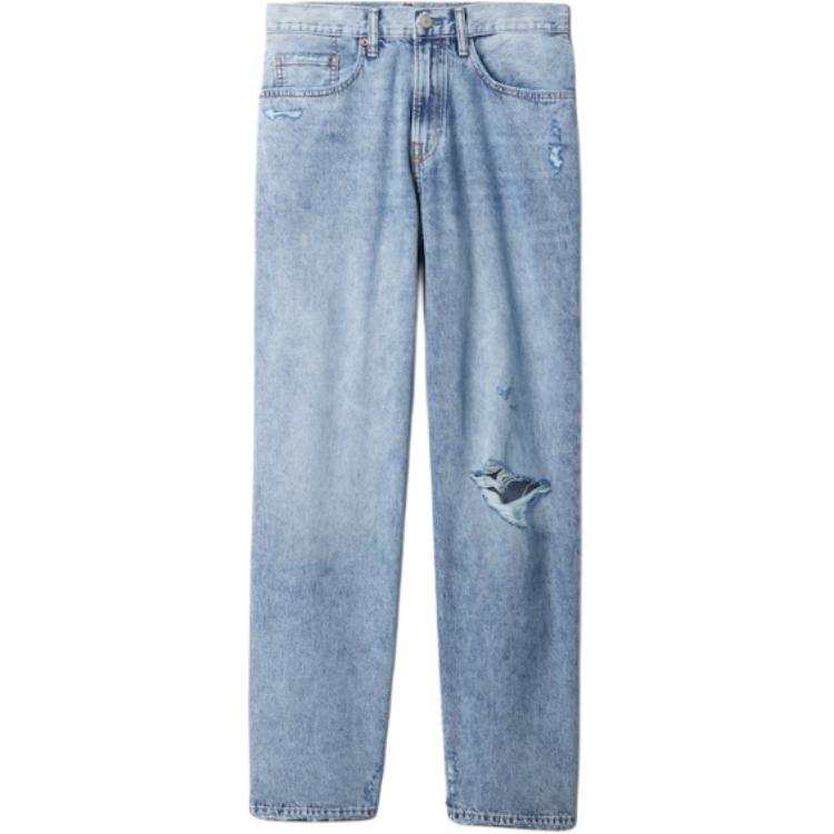 GAP Jeans Unisex Blue Moderate Straight Fit Pants