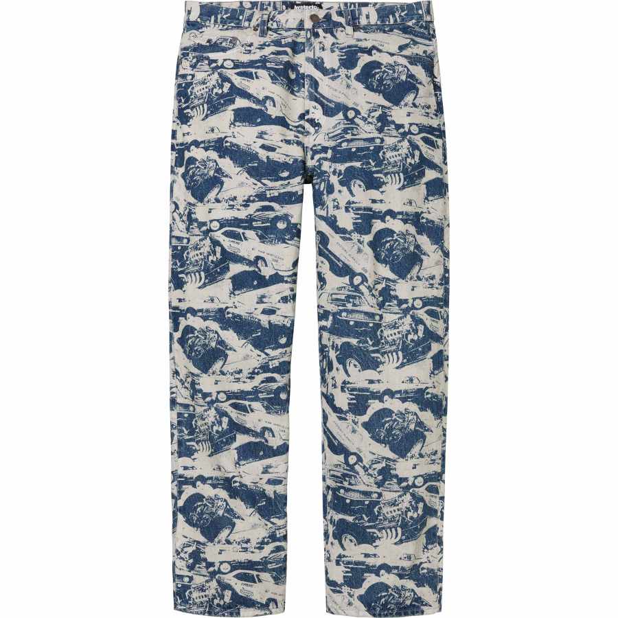 Supreme Supreme Hysteric Glamour Cars Baggy Jean Teal