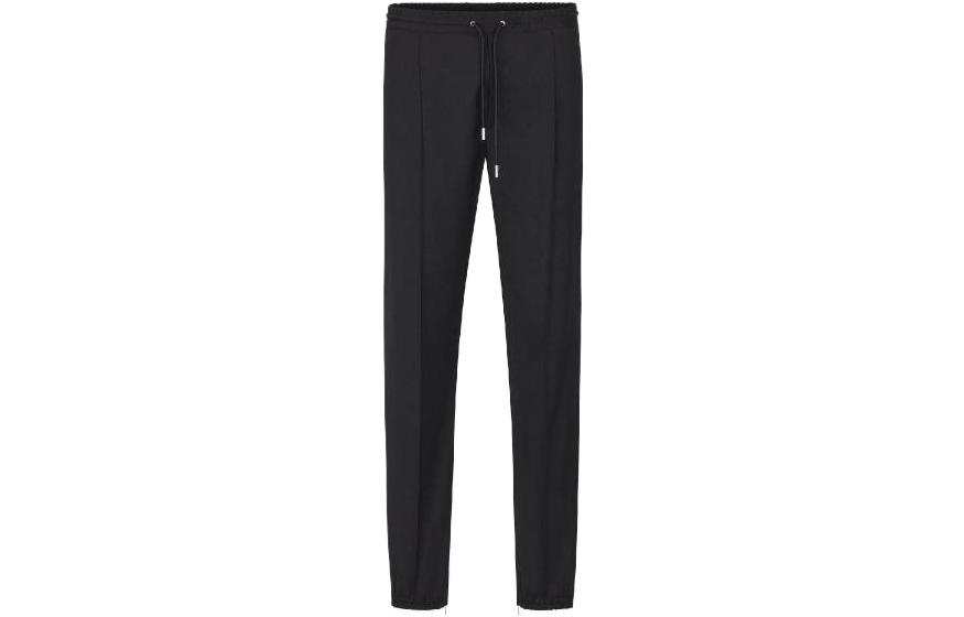 DIOR Quarterly New Products Casual Pants Men's Black Moderate Straight Fit Pants