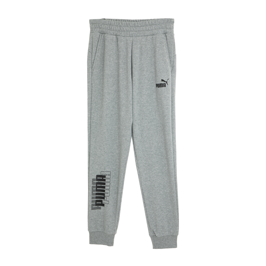 PUMA POWER Logo Sweatpants TR Cl Knitted Sweatpants Men's Gray