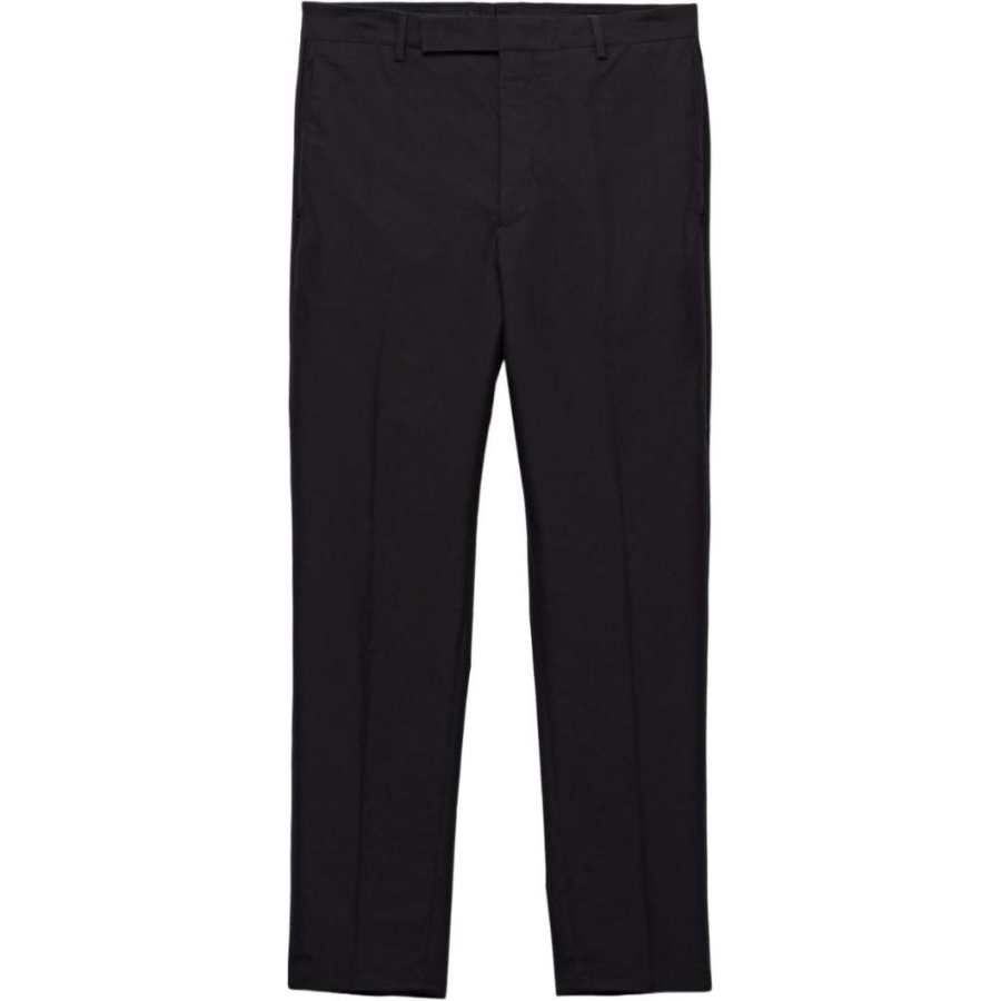 PRADA PRADA Casual Pants Men's Black Moderate Straight Fit Pants