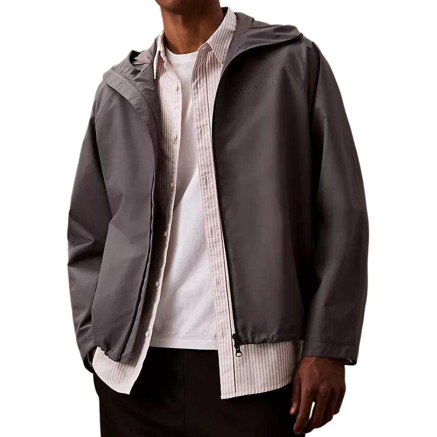 CALVIN KLEIN Trench Coat Men's Gray