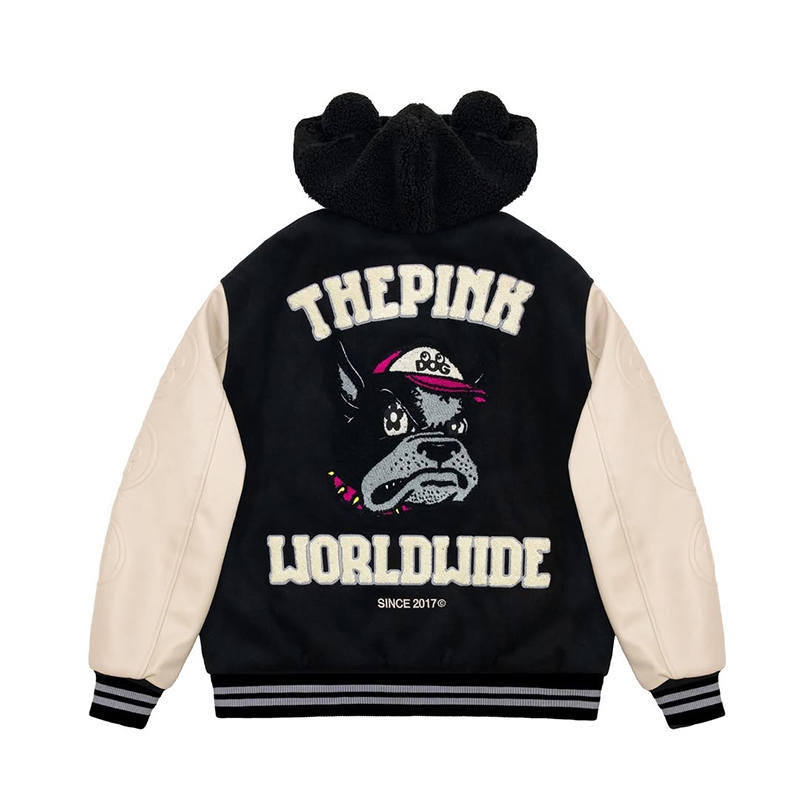 Vandy The Pink Baseball Jacket Unisex Black