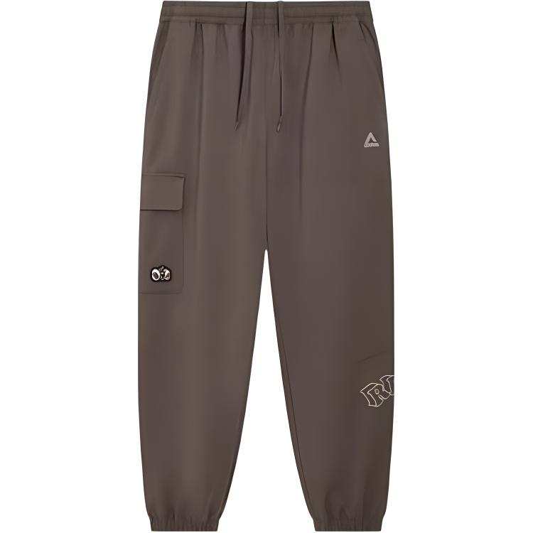 PEAK Sports Life Collection Casual Pants Men's Charcoal Gray Brown
