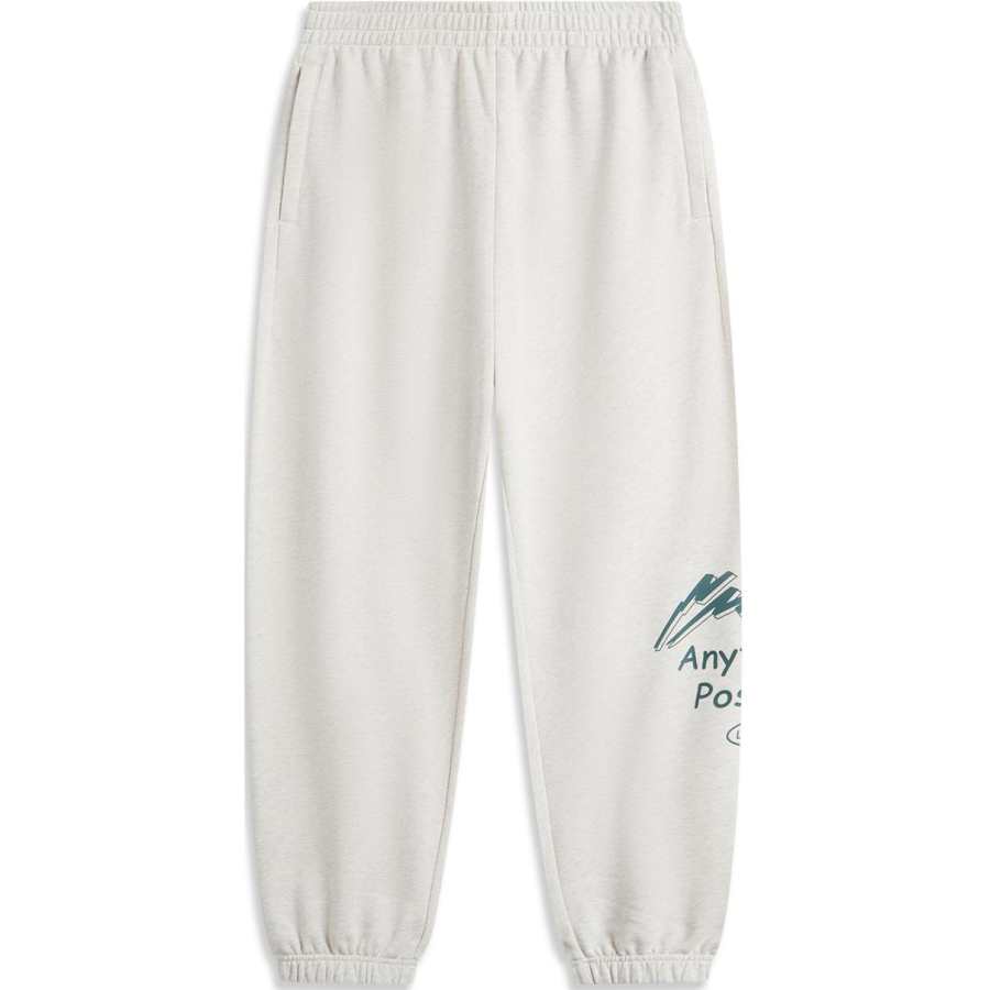 Li-Ning Li Ning Sports Life Collection Knitted Sweatpants Men's Heather Gray Tile Gray