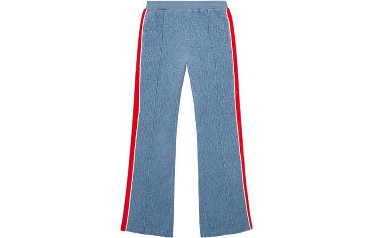 DIESEL Casual Pants Men's Blue Moderate Wide Leg Pants