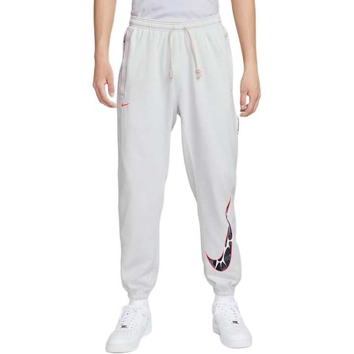 Nike Nike Casual Pants Men's White Thickened And Fleece Lined Cuffed Pants