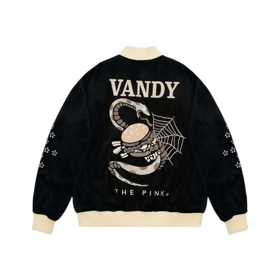 Vandy The Pink Baseball Jacket Unisex Black