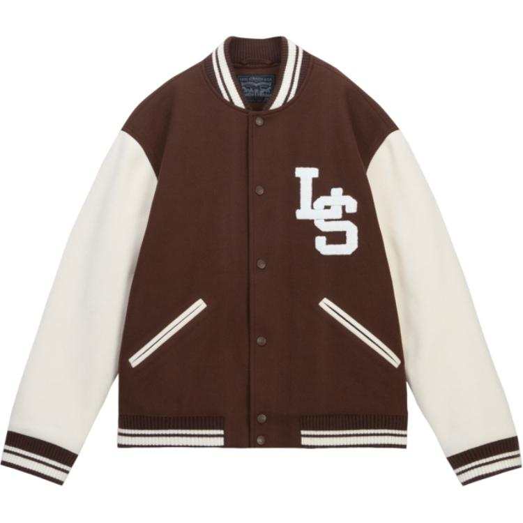 Levis Baseball Jacket Unisex Coffee