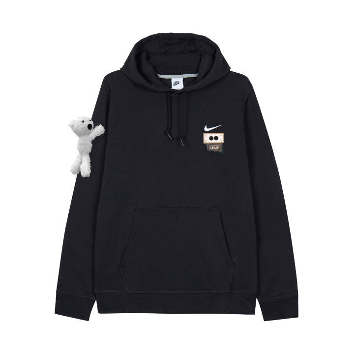 Nike Nike Sweatshirts Unisex Black Hooded Thickened Regular