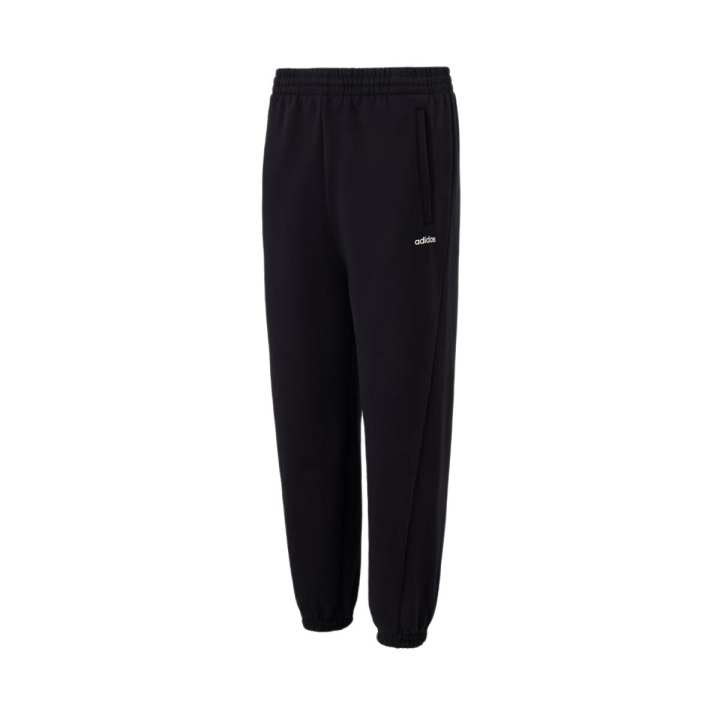 Adidas Adidas Fleece Lined Versatile Elastic Cuff Knitted Sweatpants Men's Black