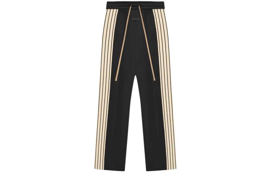 Fear Of God SS24 Eighth Season Collection Sport Nylon Stripe Relaxed Sweatpants Casual Pants Unisex Black
