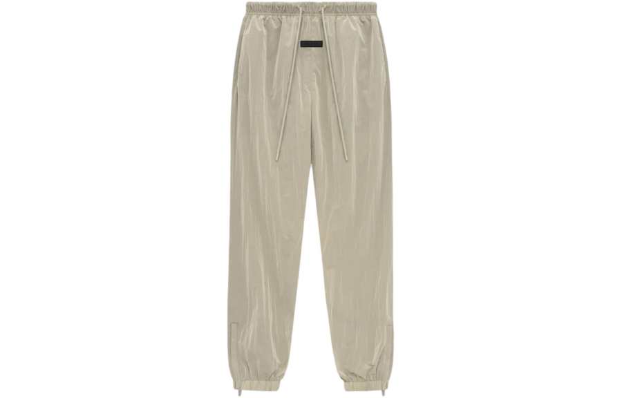 Fear Of God Essentials SS24 Drop2 Crinkle Nylon Trackpants Knitted Sweatpants Men's Garden Yellow