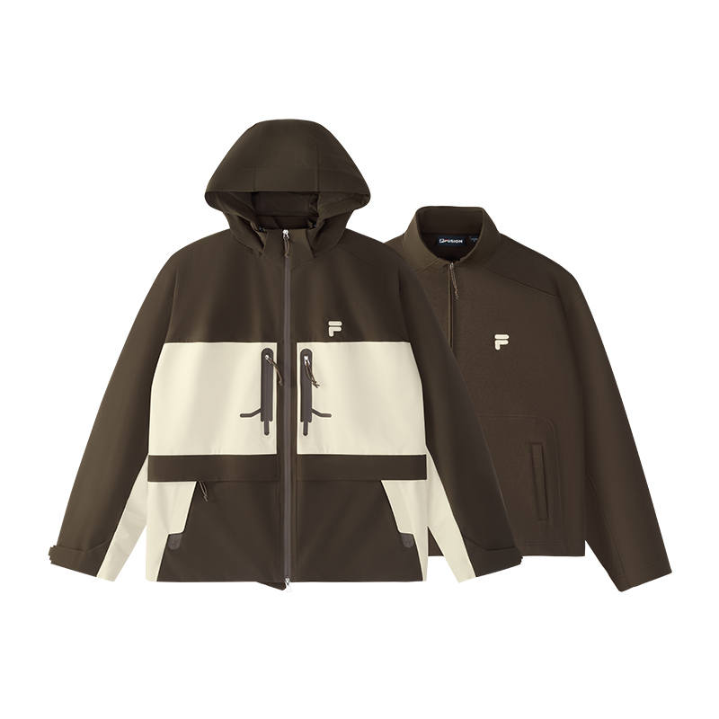 FILA FUSION X Jacket Men's Dark Chestnut Umber
