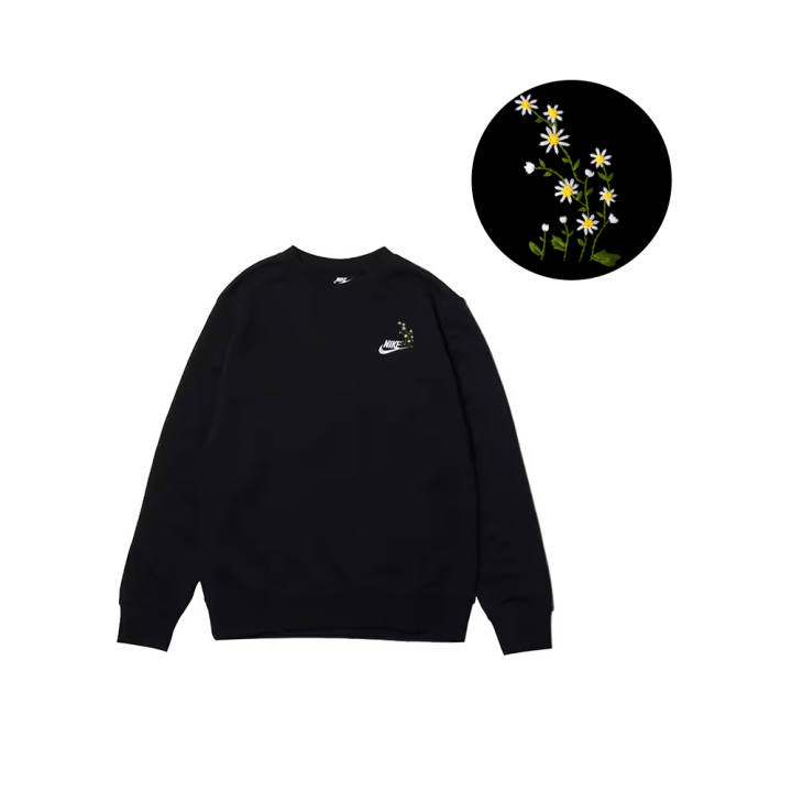 Nike Nike Sweatshirts Men's Black Crew Neck Moderate Regular