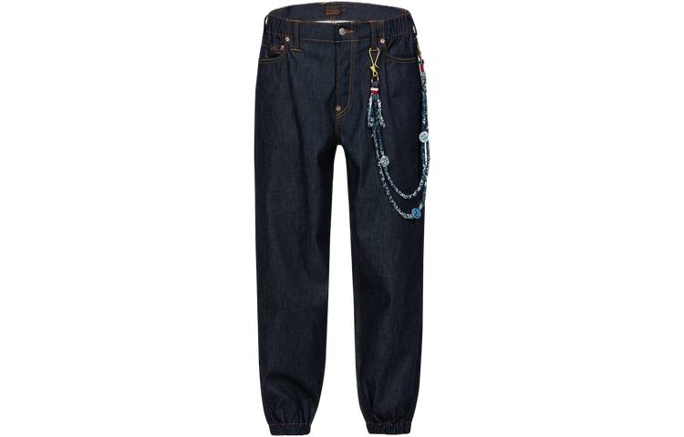 EVISU EVISU Jeans Men's Denim Blue Moderate Cuffed Pants