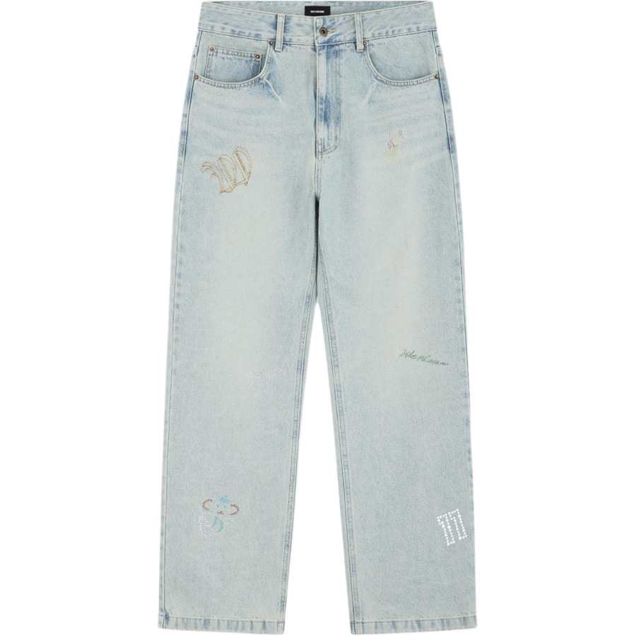 WE11DONE WE11DONE Rhinestone-embellished Jeans