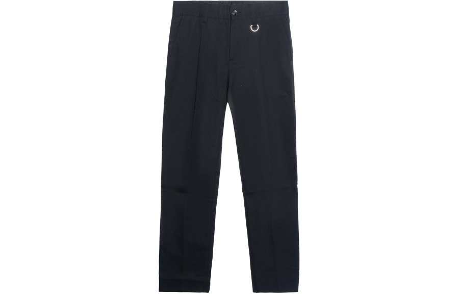 Burberry Casual Pants Cotton Gabardine Custom Fit Pants Men's Black 80488781