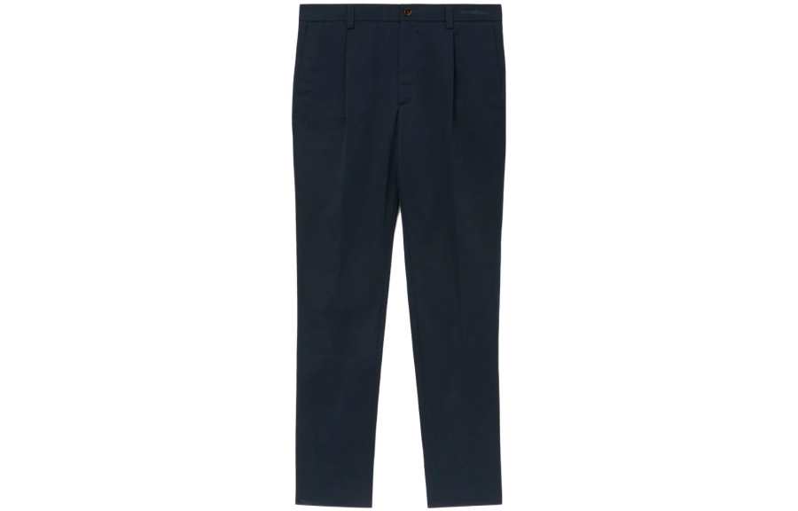 Burberry straight-leg cotton tailored trousers
