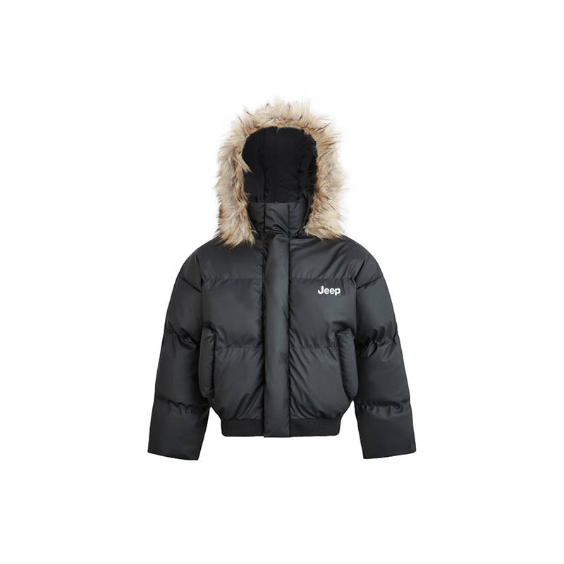 Jeep Puffer Jackets Unisex Hooded Detachable Thickened