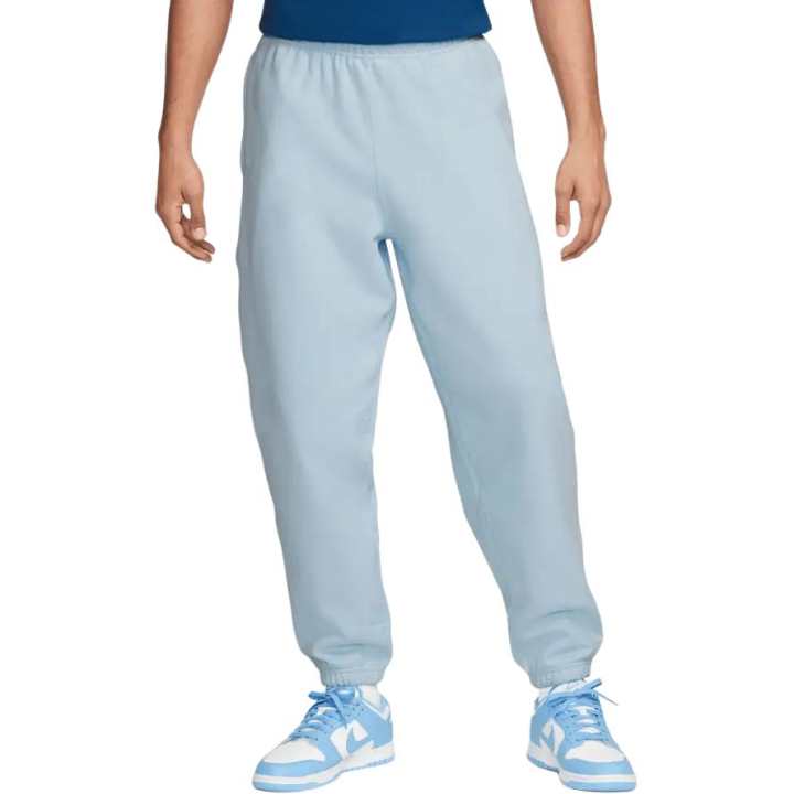 Nike Nike Solo Swoosh Fleece Joggers Knitted Sweatpants Men's Blue