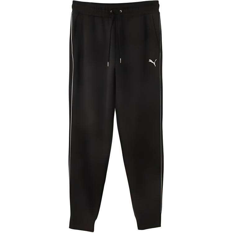 PUMA Casual Pants Men's Black Moderate Cuffed Pants