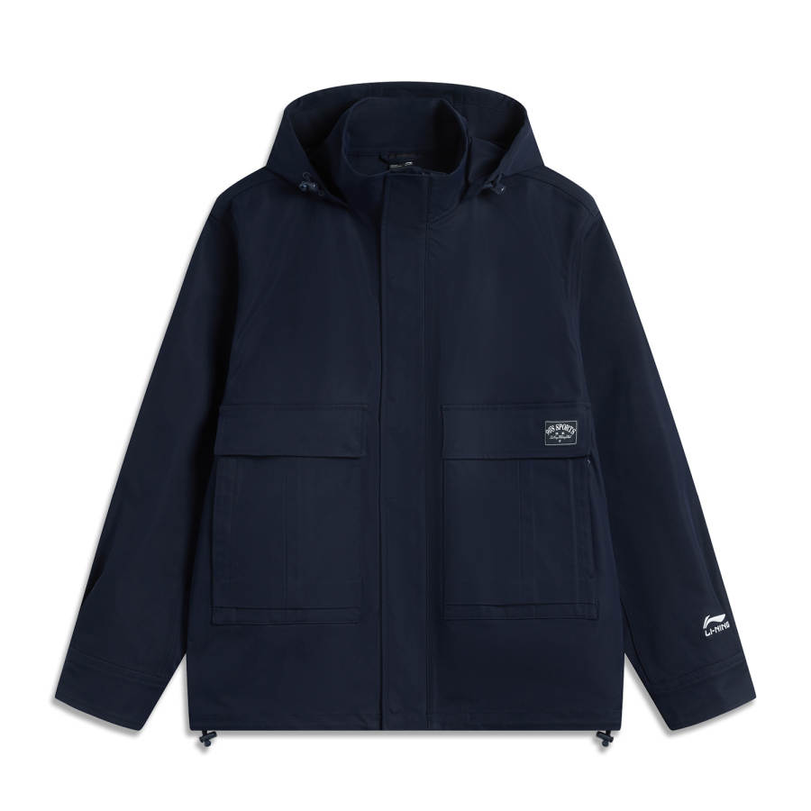 Li-Ning Li Ning Sports Life Collection Trench Coat Men's Dark Marine Blue