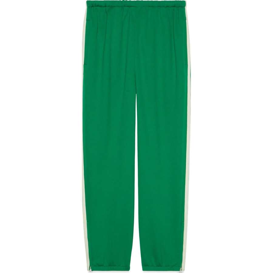 GUCCI Casual Pants Men's Green Moderate Straight Fit Pants