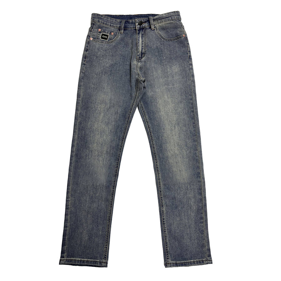 Jeep Jeans Unisex Nostalgic Blue Moderate Straight Fit Pants