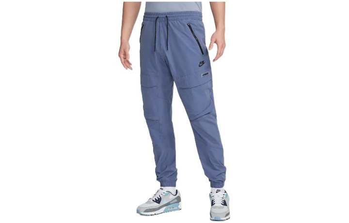 Nike Nike Casual Pants Men's Blue Moderate Slim Fit Pants