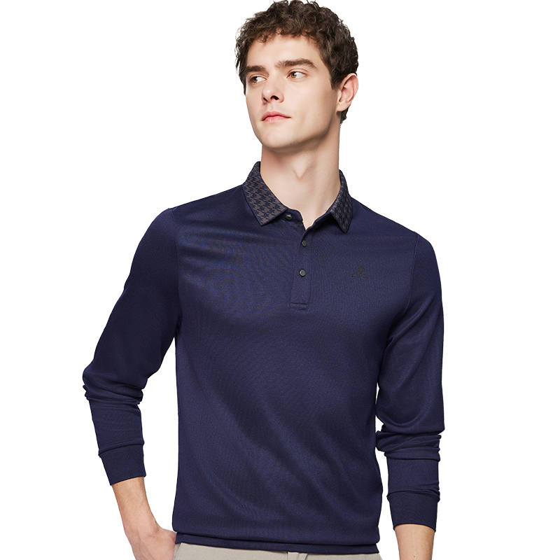 Hodo Polo Shirts Men's Lapel Thin Straight Fit
