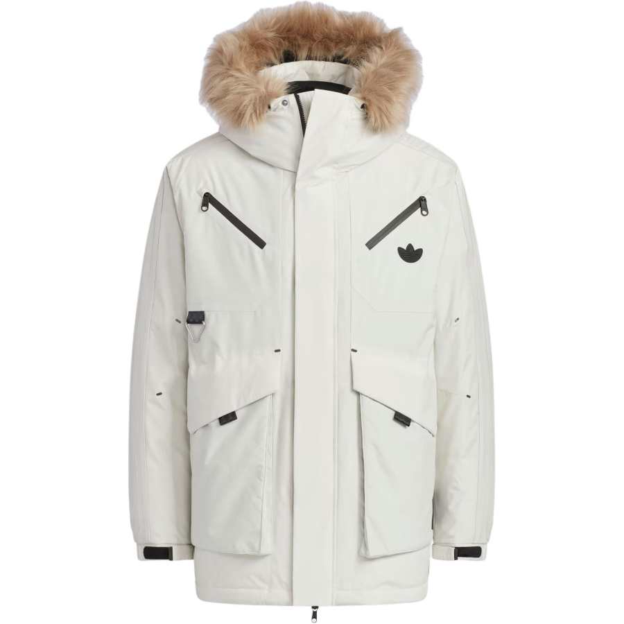 Adidas Originals Trefoil Collection Outfit Down Jacket Men's Bauxite Brown