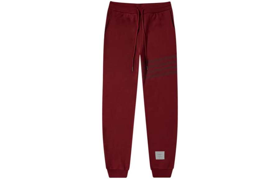THOM BROWNE THOM BROWNE Casual Pants Men's Red Moderate Cuffed Pants