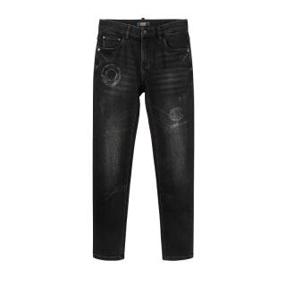 Cavalli Class Jeans Men's Moderate Straight Fit Pants