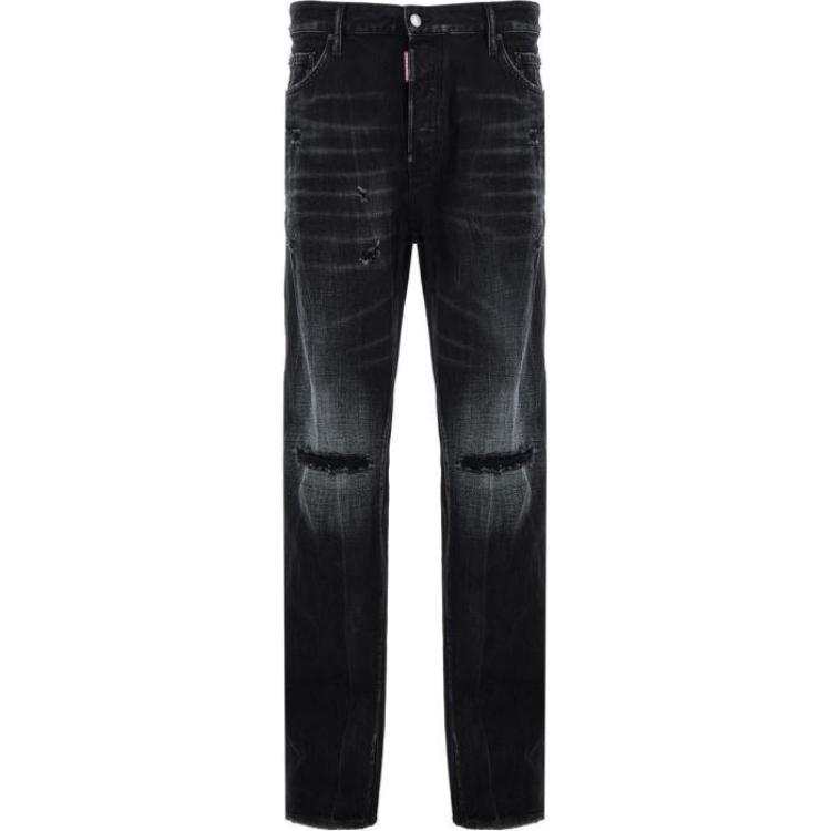 DSQUARED 2 Dsquared2 Distressed Straight Leg Jeans